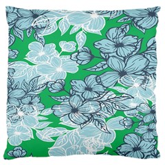 Flowers-26 Large Flano Cushion Case (two Sides) by nateshop