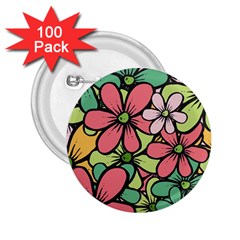 Flowers-27 2 25  Buttons (100 Pack)  by nateshop