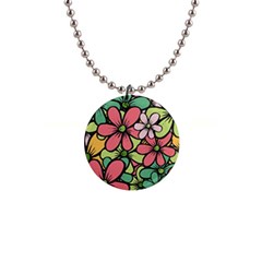 Flowers-27 1  Button Necklace by nateshop