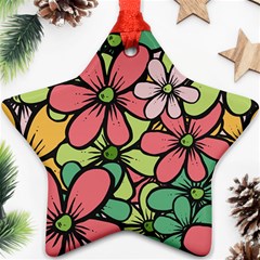 Flowers-27 Star Ornament (two Sides) by nateshop