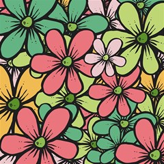 Flowers-27 Play Mat (square) by nateshop