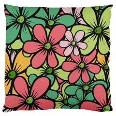 Flowers-27 Standard Flano Cushion Case (two Sides) by nateshop