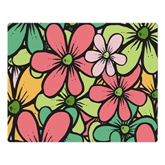 Flowers-27 Double Sided Flano Blanket (large) 