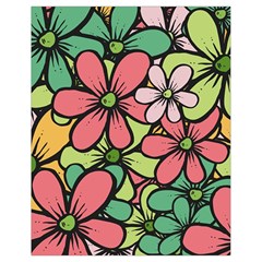 Flowers-27 Drawstring Bag (small)