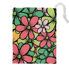 Flowers-27 Drawstring Pouch (4xl) by nateshop