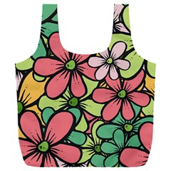 Flowers-27 Full Print Recycle Bag (xxl)