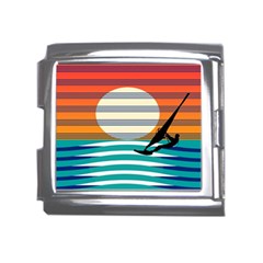 Waves Windsurfer Sun Mega Link Italian Charm (18mm) by Ravend