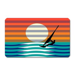 Waves Windsurfer Sun Magnet (rectangular) by Ravend