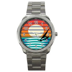 Waves Windsurfer Sun Sport Metal Watch by Ravend