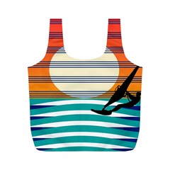 Waves Windsurfer Sun Full Print Recycle Bag (m) by Ravend