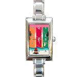 Beach Summer Wallpaper Rectangle Italian Charm Watch Front