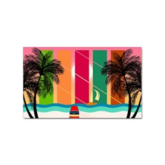 Beach Summer Wallpaper Sticker (rectangular)