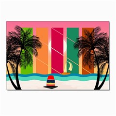 Beach Summer Wallpaper Postcards 5  X 7  (pkg Of 10)