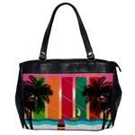 Beach Summer Wallpaper Oversize Office Handbag Front