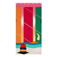 Beach Summer Wallpaper Shower Curtain 36  X 72  (stall)  by Ravend