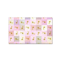 Giraffe Pattern Art Background Sticker (rectangular)