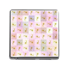 Giraffe Pattern Art Background Memory Card Reader (square 5 Slot) by Ravend