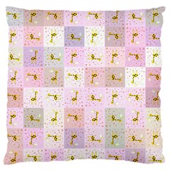 Giraffe Pattern Art Background Standard Flano Cushion Case (two Sides) by Ravend