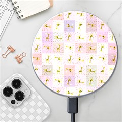 Giraffe Pattern Art Background Wireless Charger by Ravend