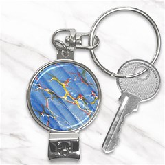 Art Marble Stone Rock Pattern Design Wallpaper Nail Clippers Key Chain