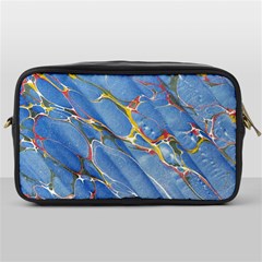 Art Marble Stone Rock Pattern Design Wallpaper Toiletries Bag (one Side) by Ravend