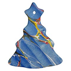 Art Marble Stone Rock Pattern Design Wallpaper Ornament (christmas Tree)  by Ravend