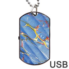 Art Marble Stone Rock Pattern Design Wallpaper Dog Tag Usb Flash (one Side) by Ravend