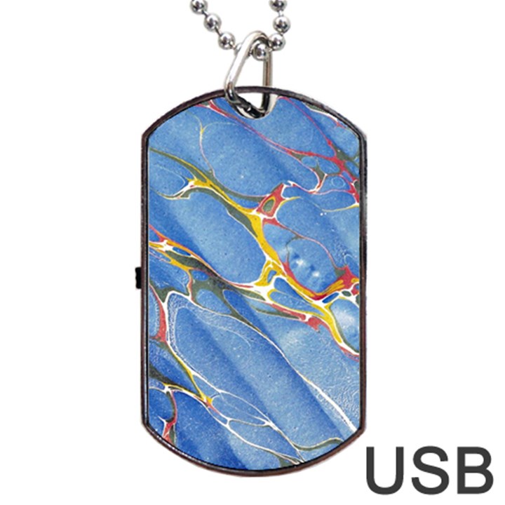 Art Marble Stone Rock Pattern Design Wallpaper Dog Tag USB Flash (One Side)