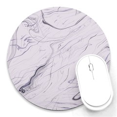 Marble Background Marble Pattern Round Mousepad by Ravend