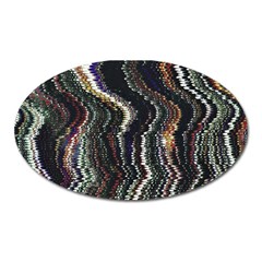 Texture Abstract Background Wallpaper Oval Magnet by Ravend