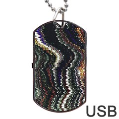 Texture Abstract Background Wallpaper Dog Tag Usb Flash (two Sides) by Ravend