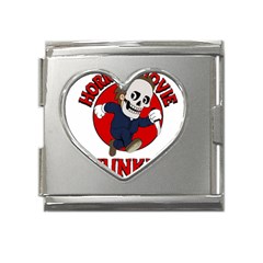 Halloween Mega Link Heart Italian Charm (18mm) by Sparkle