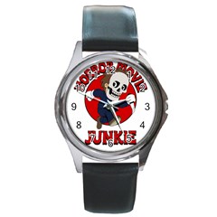 Halloween Round Metal Watch by Sparkle