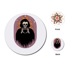 Halloween Playing Cards Single Design (round) by Sparkle