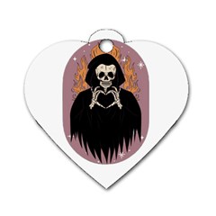 Halloween Dog Tag Heart (one Side) by Sparkle