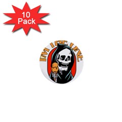 Halloween 1  Mini Buttons (10 Pack)  by Sparkle