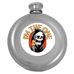 Halloween Round Hip Flask (5 Oz) by Sparkle