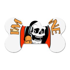 Halloween Dog Tag Bone (two Sides) by Sparkle