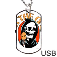 Halloween Dog Tag Usb Flash (one Side) by Sparkle