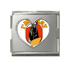 Halloween Mega Link Heart Italian Charm (18mm)