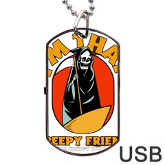 Halloween Dog Tag Usb Flash (one Side) by Sparkle