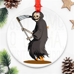 Halloween Round Ornament (two Sides) by Sparkle