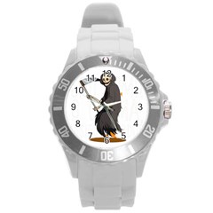 Halloween Round Plastic Sport Watch (l) by Sparkle