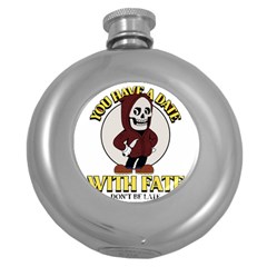 Halloween Round Hip Flask (5 Oz) by Sparkle