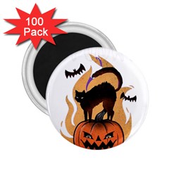 Halloween 2 25  Magnets (100 Pack)  by Sparkle