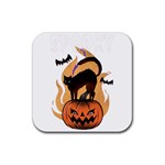 Halloween Rubber Coaster (Square) Front