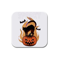 Halloween Rubber Square Coaster (4 Pack) by Sparkle