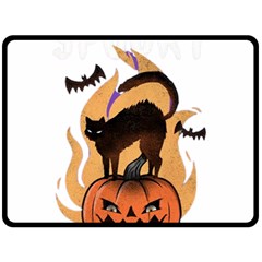 Halloween Fleece Blanket (large)  by Sparkle