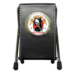 Halloween Pen Holder Desk Clock by Sparkle