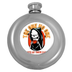 Halloween Round Hip Flask (5 Oz) by Sparkle